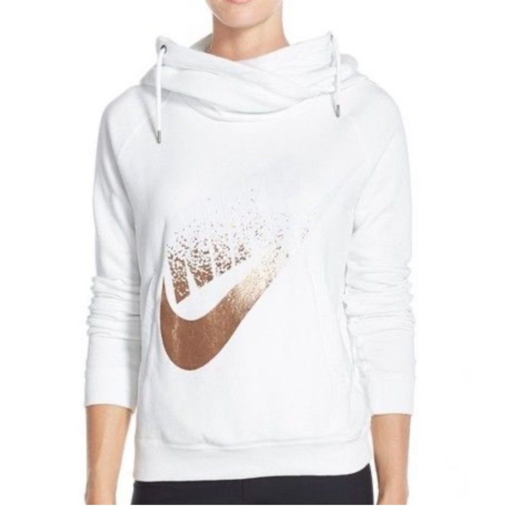 Nike Funnel Neck Metallic Hoodie